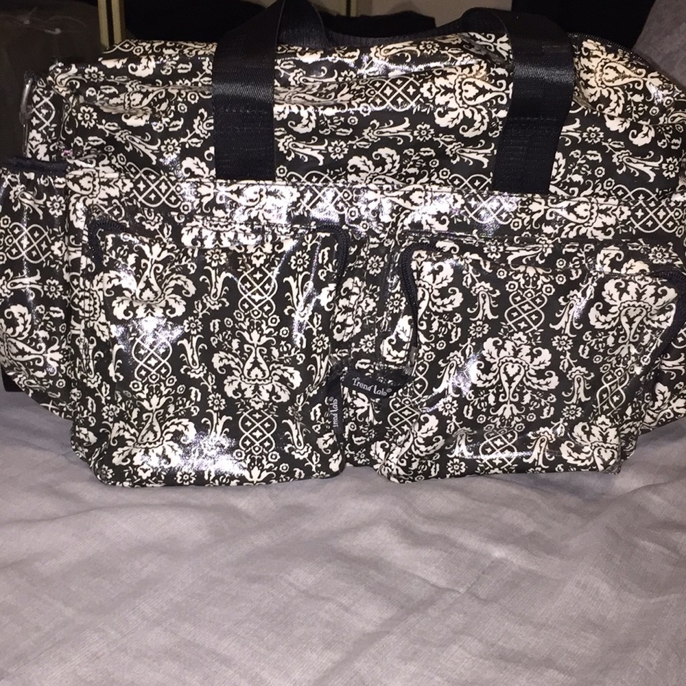 Trend Lab Deluxe Duffle Style Diaper Bag